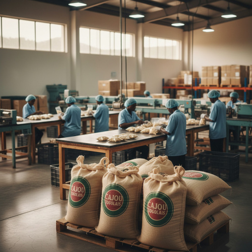 Conditionnement des noix de cajou