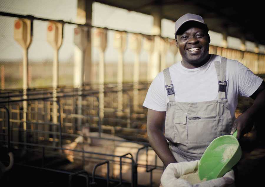 un agent de conditionnement content